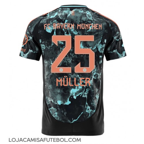 Camisa de Futebol Bayern Munich Thomas Muller #25 Equipamento Secundário 2024-25 Manga Curta